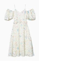 Lady Blue Bird Midi Dress Lost In Museum Collection