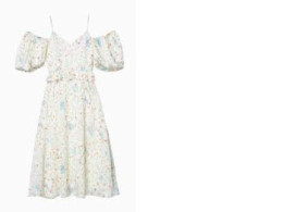 Lady Blue Bird Midi Dress Lost In Museum Collection