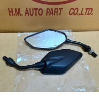 Decorative mirror, short type, black legs, TTX style, YAMAHA thread #NO.12  1030-912-047zbl 