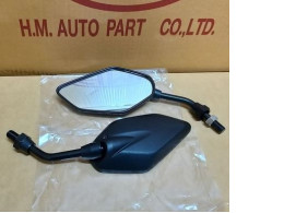 Decorative mirror, short type, black legs, TTX style, YAMAHA thread #NO.12  1030-912-047zbl 