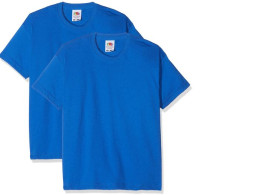 Set of 2  Fruit of the Loom Boy's T-Shirt  Blue Size S