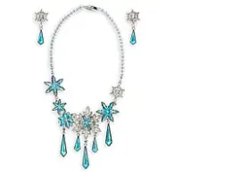 Decoration necklace and earrings from the cartoon Frozen