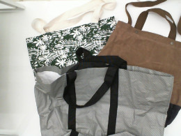 Set of 3 Large canvas bag 