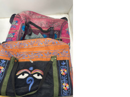 Set of 2 Orange and pink patterned bag Set of 2 Orange and pink patterned bag