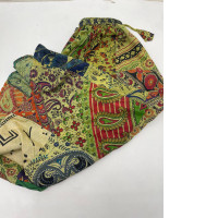 Women's orange elephant pattern pants 