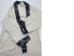 White coat with Japanese pattern 
