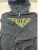 Black long sleeve hooded sweatshirt 