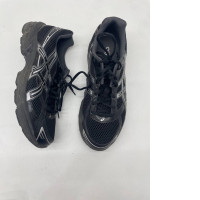 Black and gray sports sneakers 