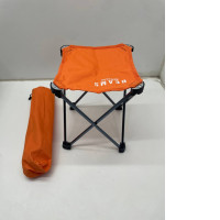 Small orange high chair with orange chair bag