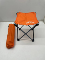 Small orange high chair with orange chair bag