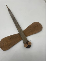 Set of 2 Dragonfly wood carving 