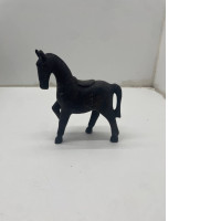 Black carved wooden horse 