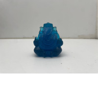 Small blue acrylic elephant