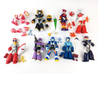 Collection of 9 Mega Man figures