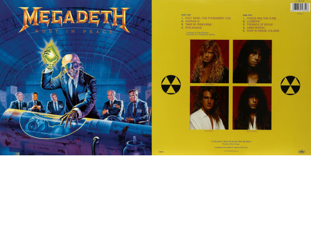 1 Album of 2LP Vinyl Rust In Peace Limited Edition Megadeth 1 Album of 2LP Vinyl Rust In Peace Limited Edition Megadeth