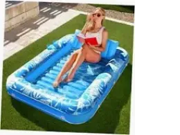 sloosh inflatable tanning pool lounger float for adults sloosh inflatable tanning pool lounger float for adults