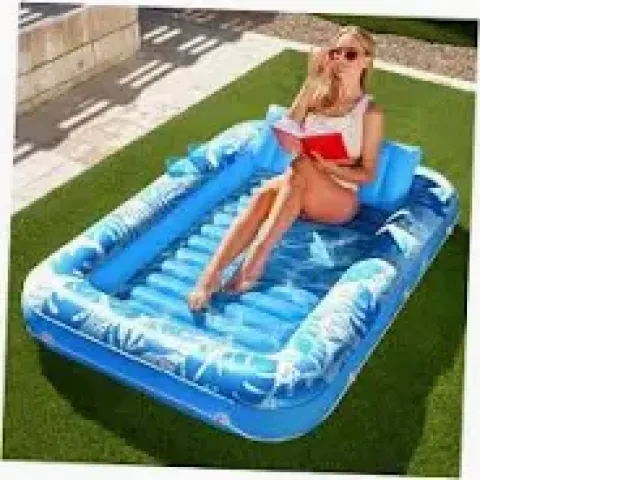 sloosh inflatable tanning pool lounger float for adults sloosh inflatable tanning pool lounger float for adults