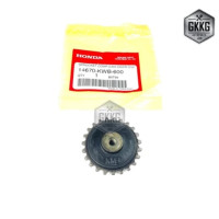 Oil pump drive gear, genuine, HONDA W110I DR110I SUPERCUB, product code 14670-KWB-600