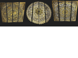 Set of 3 wooden paintings, consisting of parts