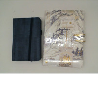 Set of 2Blue notebook with floral pattern