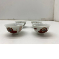 Set of 4 Small Chinese teacup