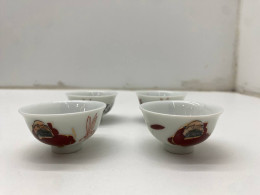 Set of 4 Small Chinese teacup Set of 4 Small Chinese teacup