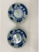 Set of 2 Medium Chinese rice plate, traveler pattern Set of 2 Medium Chinese rice plate, traveler pattern