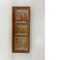 Japanese dipping sauce plate with 3 compartments 