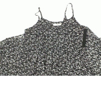  Women's black and white floral dress