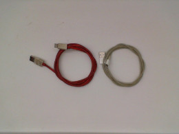 Set of 2 USB phone charger cable 