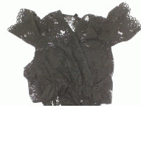 Black lace long dress 