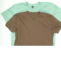 Set of 2 Round neck short sleeve t-shirt Size M 