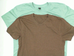 Set of 2 Round neck short sleeve t-shirt Size M 