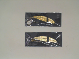 Set of 2 Gold Wing Keychain