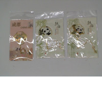 Set of 3 Golden Panda Fan Keychain Set of 3 Golden Panda Fan Keychain