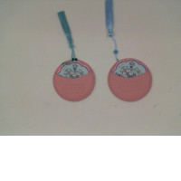 Set of 2 Chinese pattern portable mirror