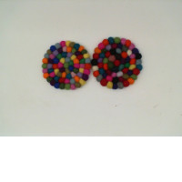 Set of 2 Beaded Coasters