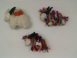 Set of 3 Big wool toy cow