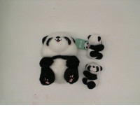 Set of 3 Panda Doll 