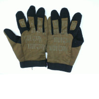 Brown motorcycle gloves 