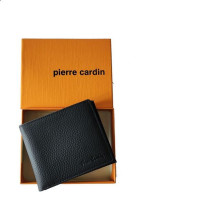 Black genuine leather men's wallet Black genuine leather men's wallet