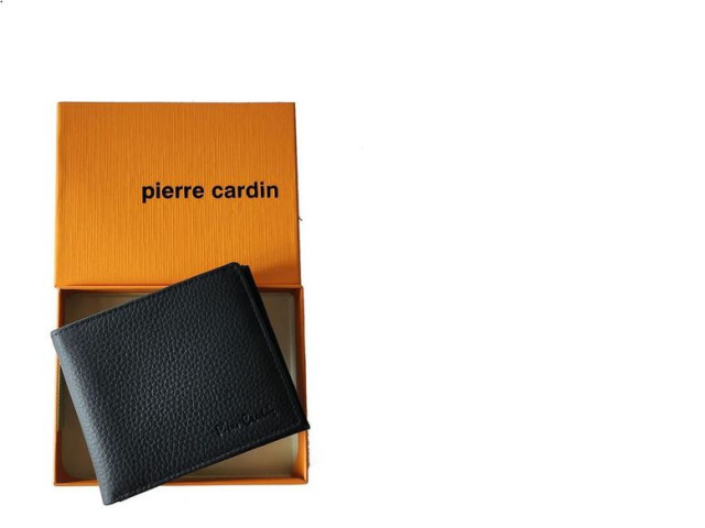 Black genuine leather men's wallet Black genuine leather men's wallet