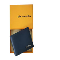 Men's genuine leather wallet in navy blue Men's genuine leather wallet in navy blue