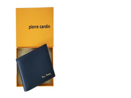 Men's genuine leather wallet in navy blue Men's genuine leather wallet in navy blue