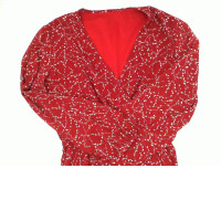 Women's red long dress with white polka dots Size L Women's red long dress with white polka dots Size L