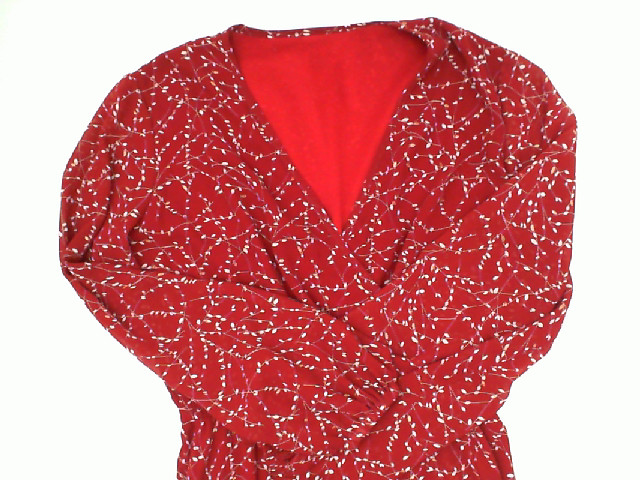 Women's red long dress with white polka dots Size L Women's red long dress with white polka dots Size L