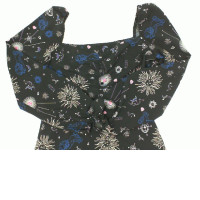 Women's black zodiac pattern short dress Size S Women's black zodiac pattern short dress Size S