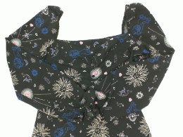 Women's black zodiac pattern short dress Size S