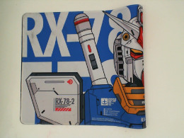Blue keyboard pad with Gundam design 