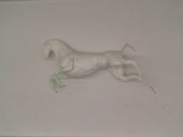 Big white acrylic horse 